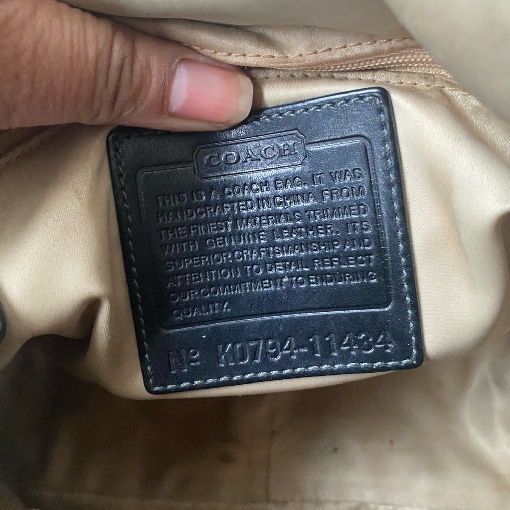 Coach Bleeker Signature Canvas and Leather Shoulder Bag - Picture 12 of 12